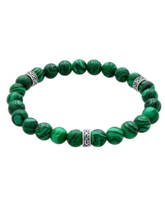 Foto van product KUZZOI Armband donkergroen / zilver