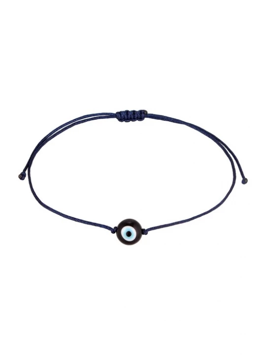 Foto van product KUZZOI Armband 'Evil Eye' hemelsblauw / zwart / wit