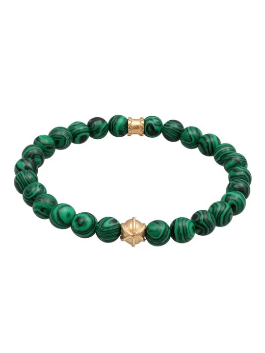 Foto van product KUZZOI Armband goud / donkergroen