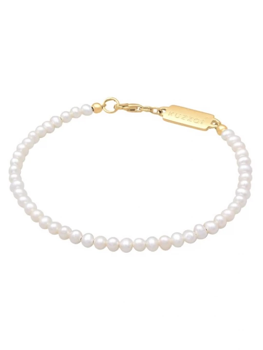 Foto van product KUZZOI Armband goud / parelwit