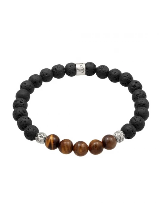 Foto van product KUZZOI Armband 'Lava' zilver