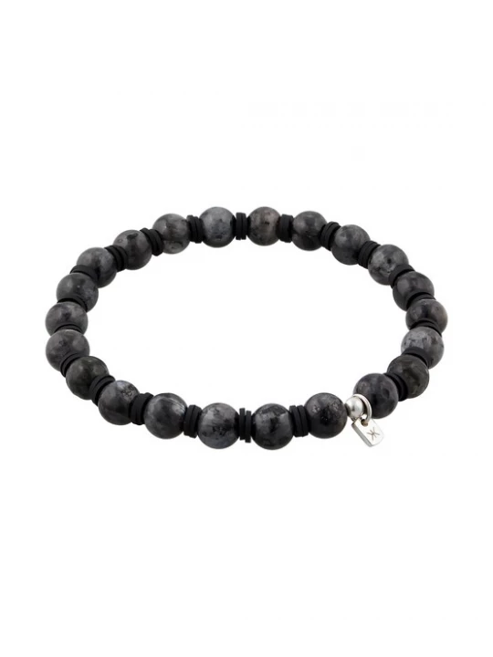 Foto van product KUZZOI Armband 'Lava' zwart / zilver