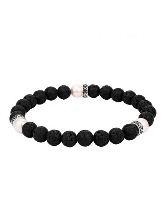 Foto van product KUZZOI Armband zwart / zilver