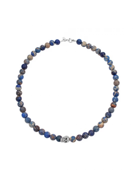 Foto van product KUZZOI Ketting beige / blauw / bruin / riet