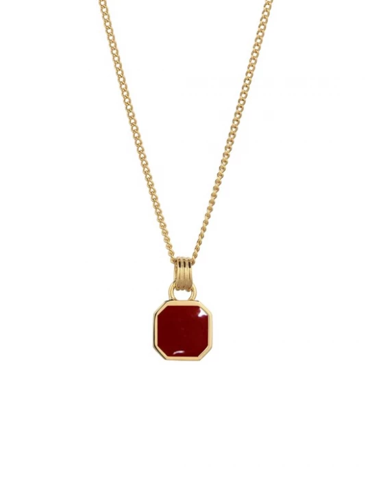 Foto van product KUZZOI Ketting goud / bordeaux
