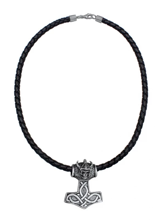 Foto van product KUZZOI Ketting 'Hammer' zwart / zilver