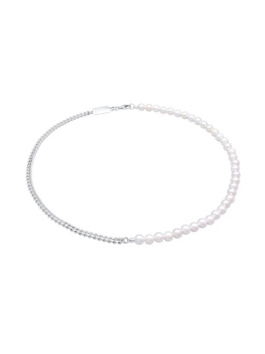 Foto van product KUZZOI Ketting 'Pearl' zilver