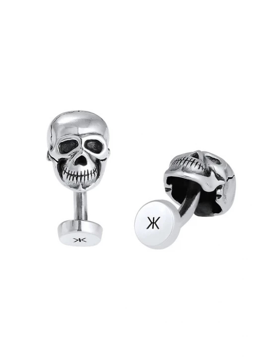 Foto van product KUZZOI Manchetknopen 'Totenkopf' zilver