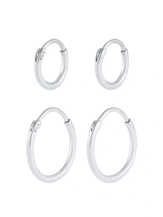 Foto van product KUZZOI Oorbel 'Creolen' zilver