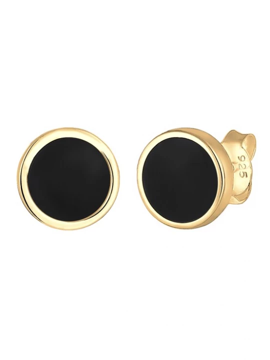Foto van product KUZZOI Oorbel 'Geo' goud / zwart