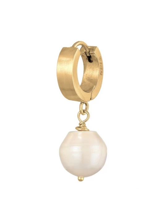 Foto van product KUZZOI Oorbel goud / parelwit