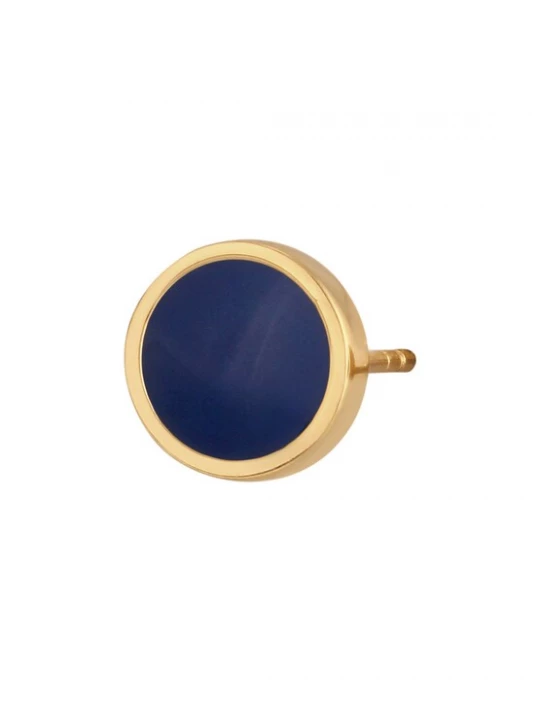 Foto van product KUZZOI Oorbel nachtblauw / geel