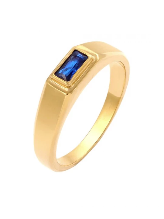 Foto van product KUZZOI Ring blauw / goud