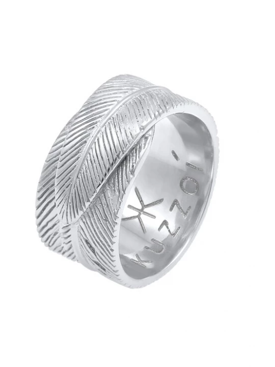 Foto van product KUZZOI Ring 'Feder' zilver