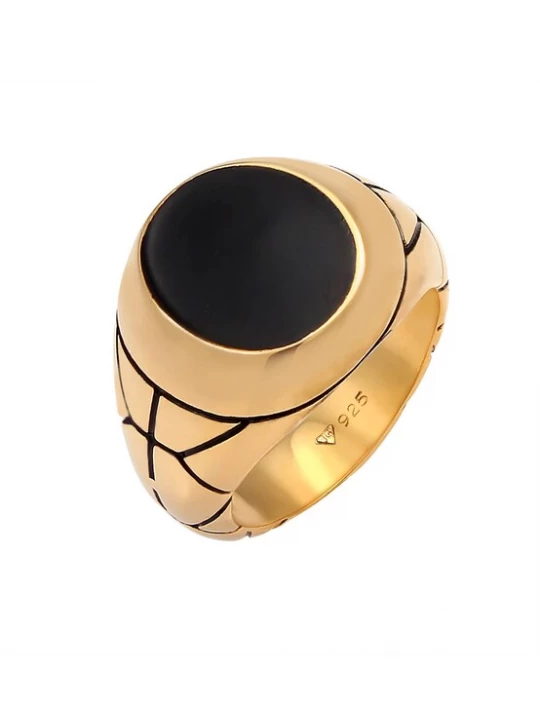 Foto van product KUZZOI Ring goud / zwart