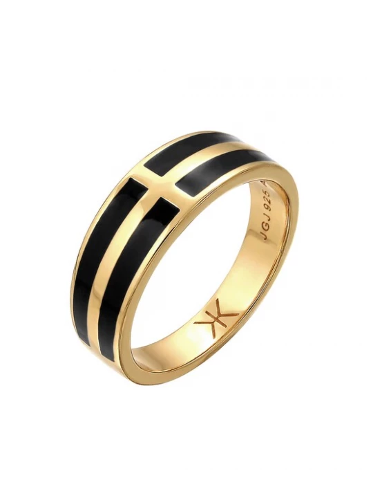 Foto van product KUZZOI Ring goud / zwart