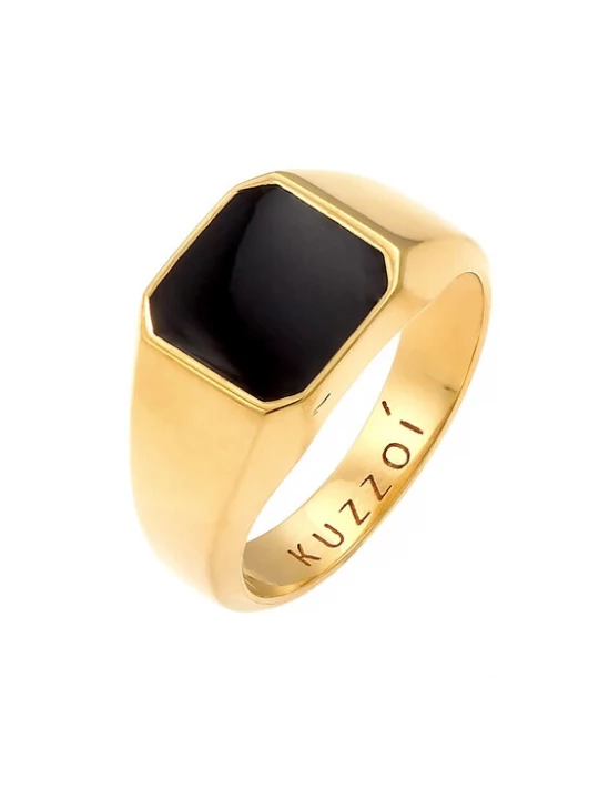 Foto van product KUZZOI Ring goud / zwart