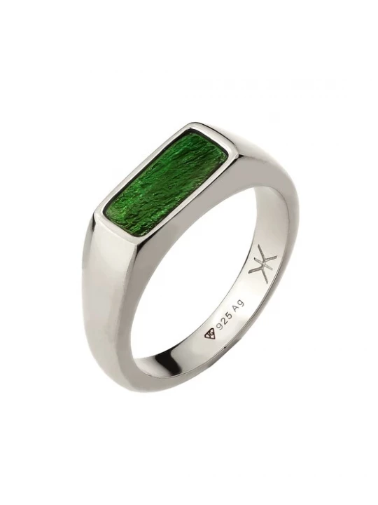 Foto van product KUZZOI Ring groen / zilver