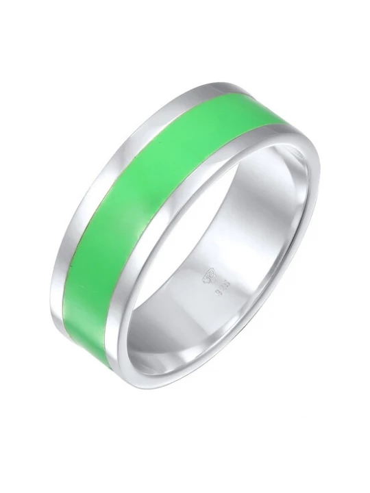 Foto van product KUZZOI Ring groen / zilver