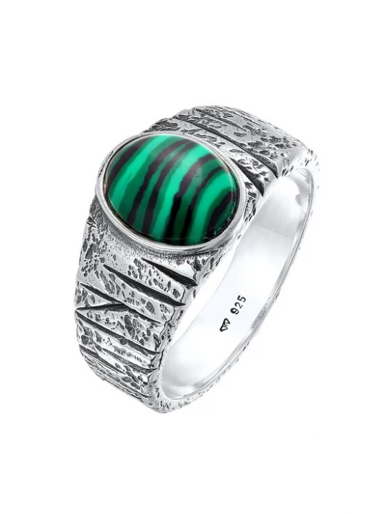 Foto van product KUZZOI Ring groen / zilver