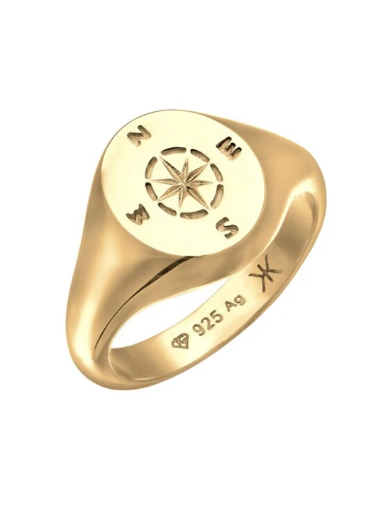 Foto van product KUZZOI Ring 'Kompass' goud