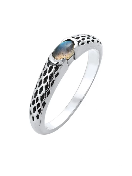 Foto van product KUZZOI Ring petrol / zwart / zilver