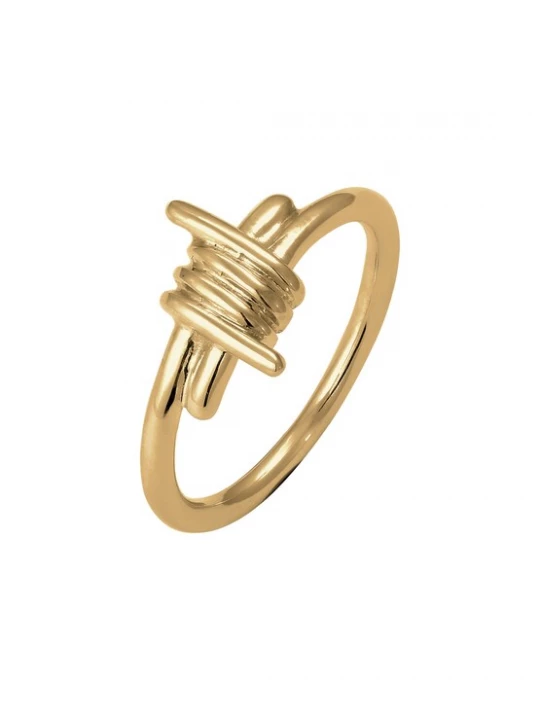 Foto van product KUZZOI Ring 'Wire' goud