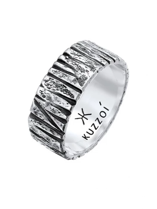 Foto van product KUZZOI Ring zwart / zilver
