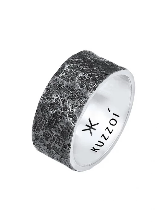 Foto van product KUZZOI Ring zwart / zilver