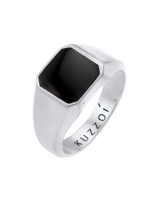 Foto van product KUZZOI Ring zwart / zilver