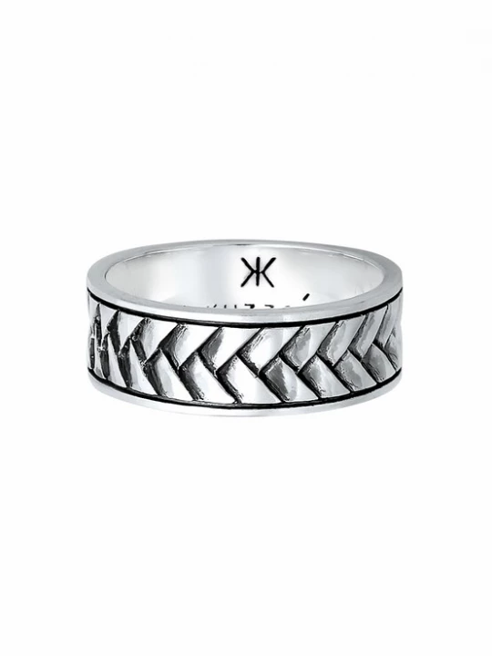Foto van product KUZZOI Ring zwart / zilver