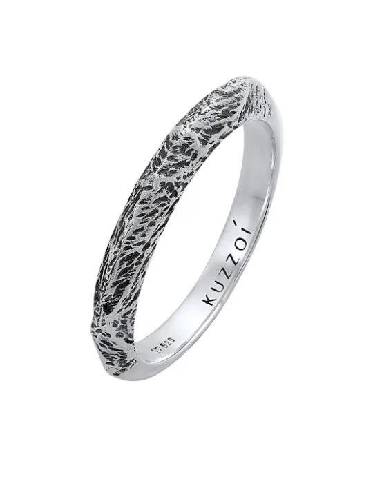 Foto van product KUZZOI Ring zwart / zilver