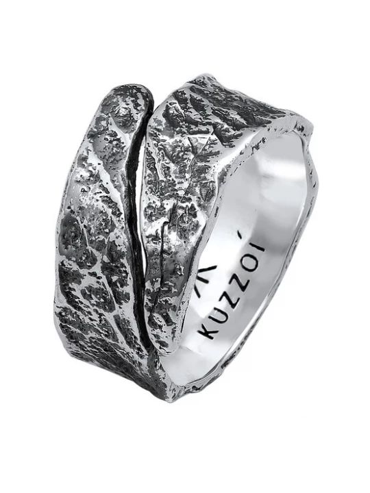 Foto van product KUZZOI Ring zwart / zilver
