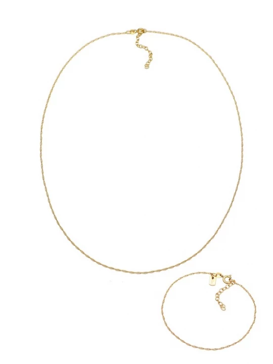 Foto van product KUZZOI Sieraden set 'Plättchen' goud