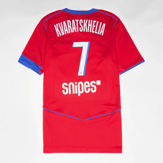 Foto van product Kvaratskhella / No. 7 / PSG Nike Third Stadium 2025 / 26 rood