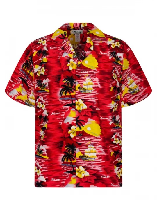 Foto van product KY' Overhemd 'Aloha' rood KY's