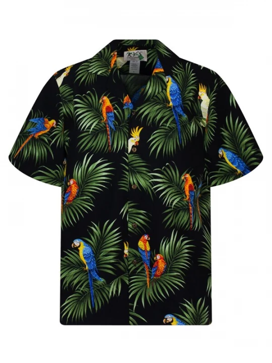 Foto van product KY' Overhemd 'Kakadu Allover' zwart KY's
