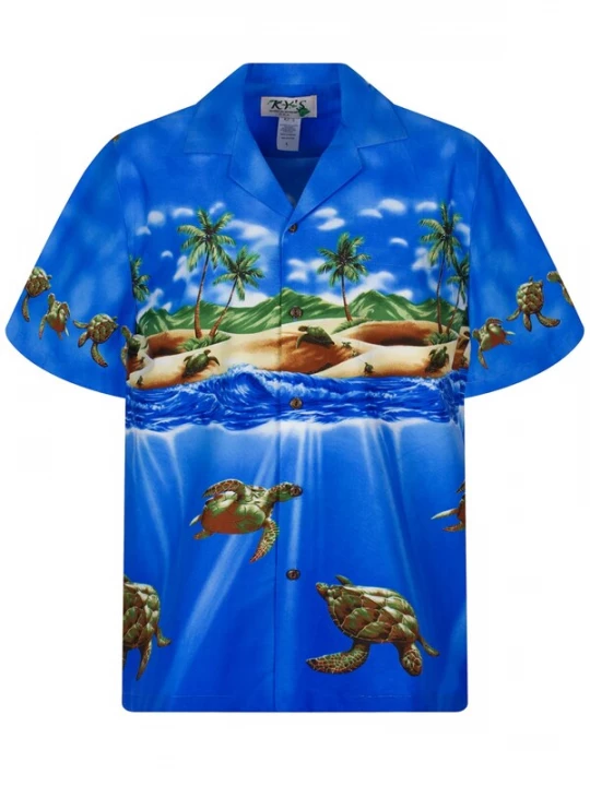 Foto van product KY' Overhemd 'Turtle OLD' blauw KY's