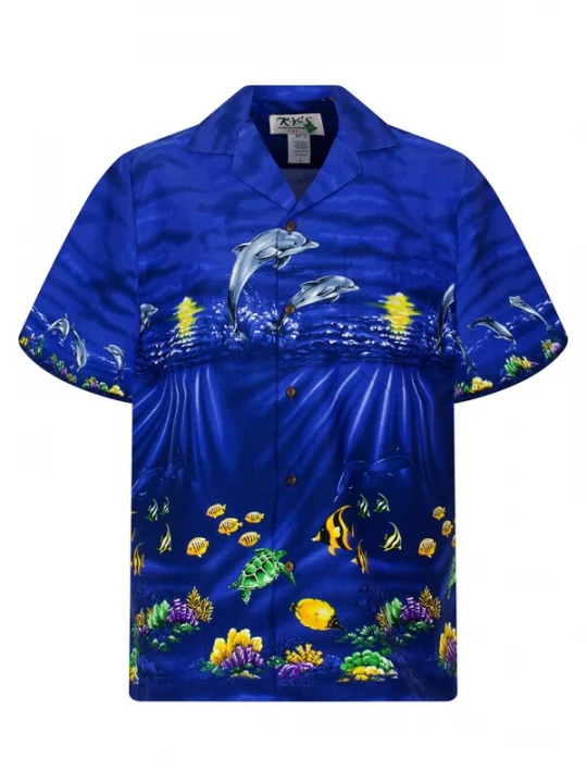 Foto van product KY's Overhemd 'Delfine' donkerblauw