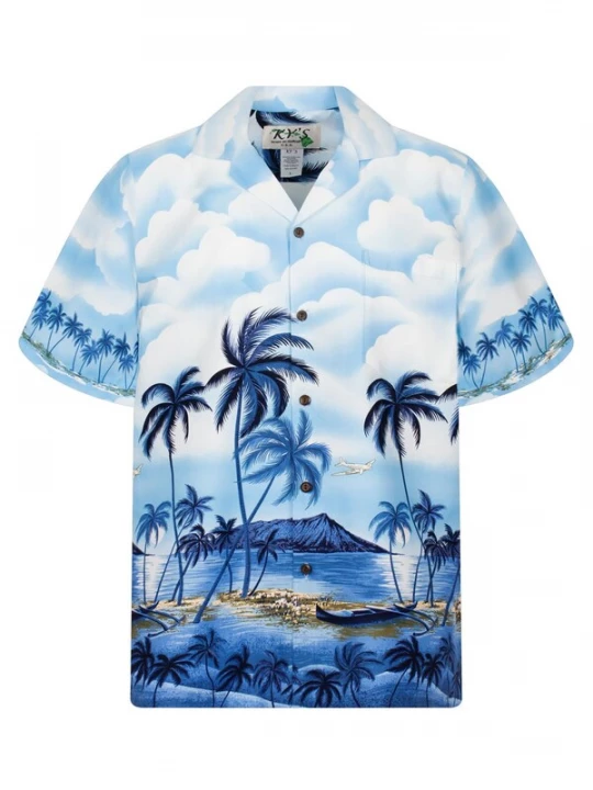 Foto van product KY's Overhemd 'Palmbeach' blauw