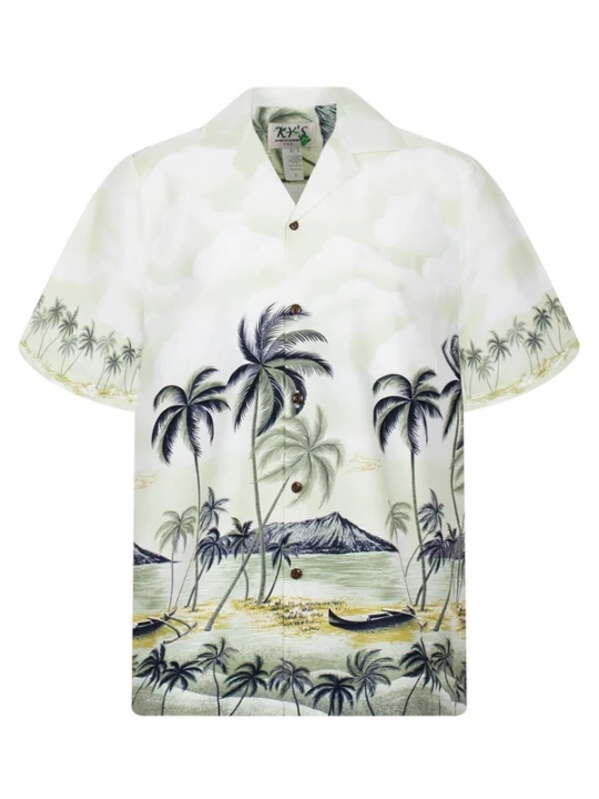 Foto van product KY's Overhemd 'Palmbeach' groen