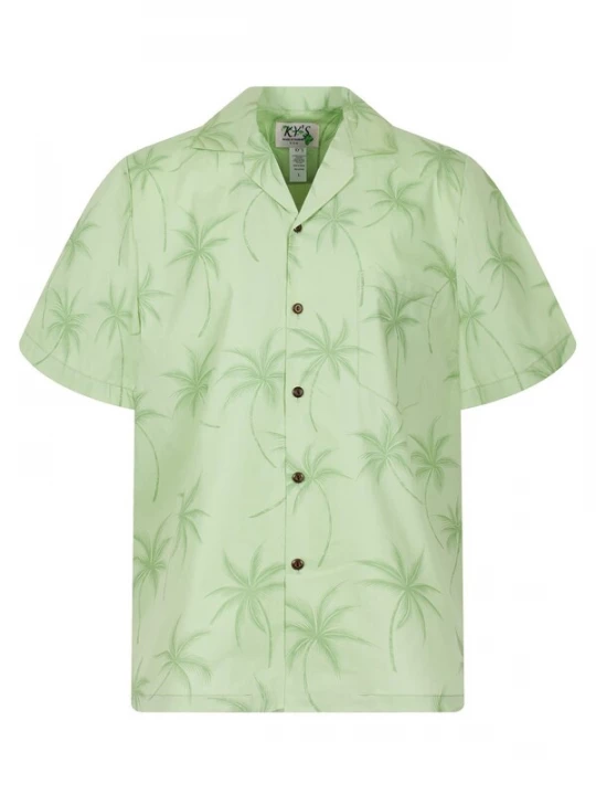 Foto van product KY's Overhemd 'Palmshadow' groen