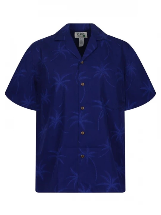 Foto van product KY's Overhemd 'Palmshadow' navy