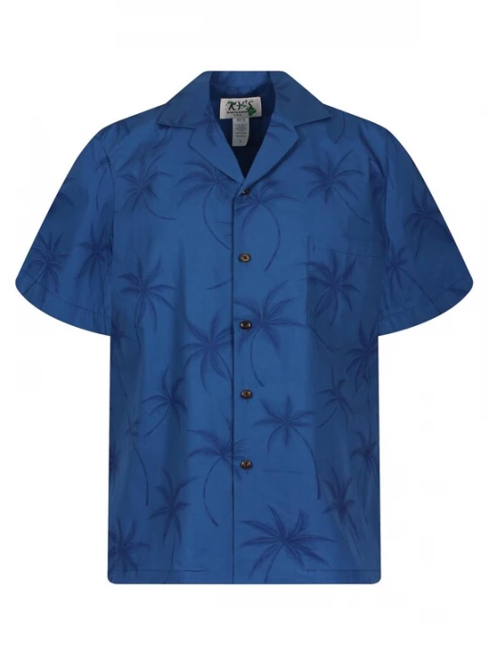 Foto van product KY's Overhemd 'Palmshadow' turquoise
