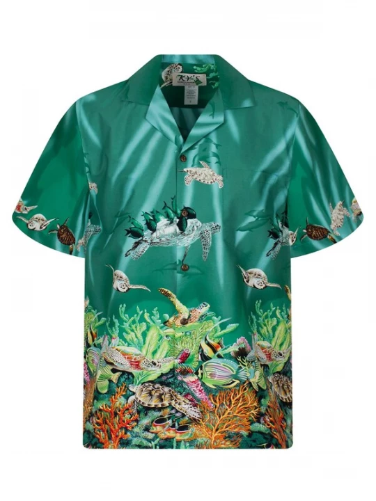 Foto van product KY's Overhemd 'Turtle NEW' groen