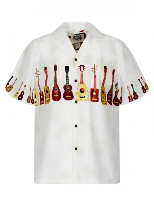 Foto van product KY's Overhemd 'Ukulele' wit