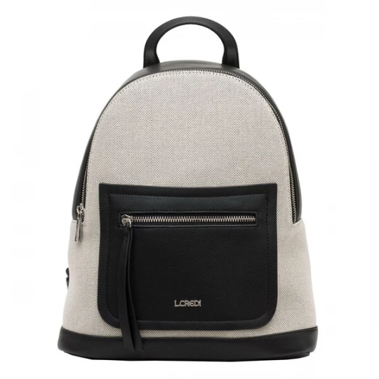 Foto van product L.CREDI Rugzak 'Paola' beige / zwart