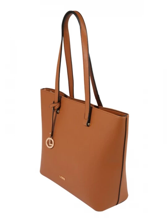 Foto van product L.CREDI Schoudertas 'Filippa' cognac