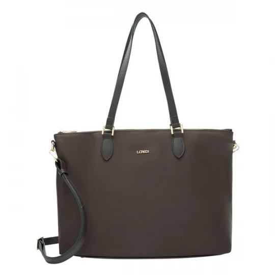 Foto van product L.CREDI Shopper 'Alena' bruin / goud / zwart