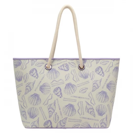 Foto van product L.CREDI Shopper 'Kezia' beige / lila